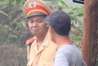 Cận cảnh cung đường mãi lộ cảnh sát giao thông